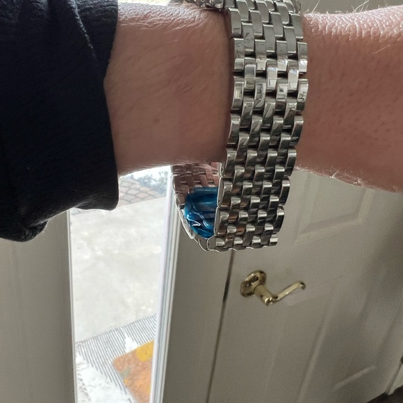 Michele Deco Diamond Watch w/ 5 Authentic Michele bands New Battery. - Picture 12 of 16